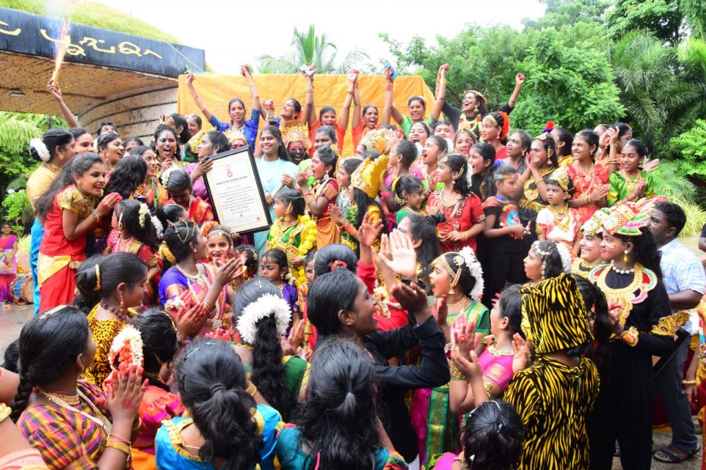 Maximum Dance Forms Performed By A Group To A Song Snippets Of A Single Poet World Records Union 